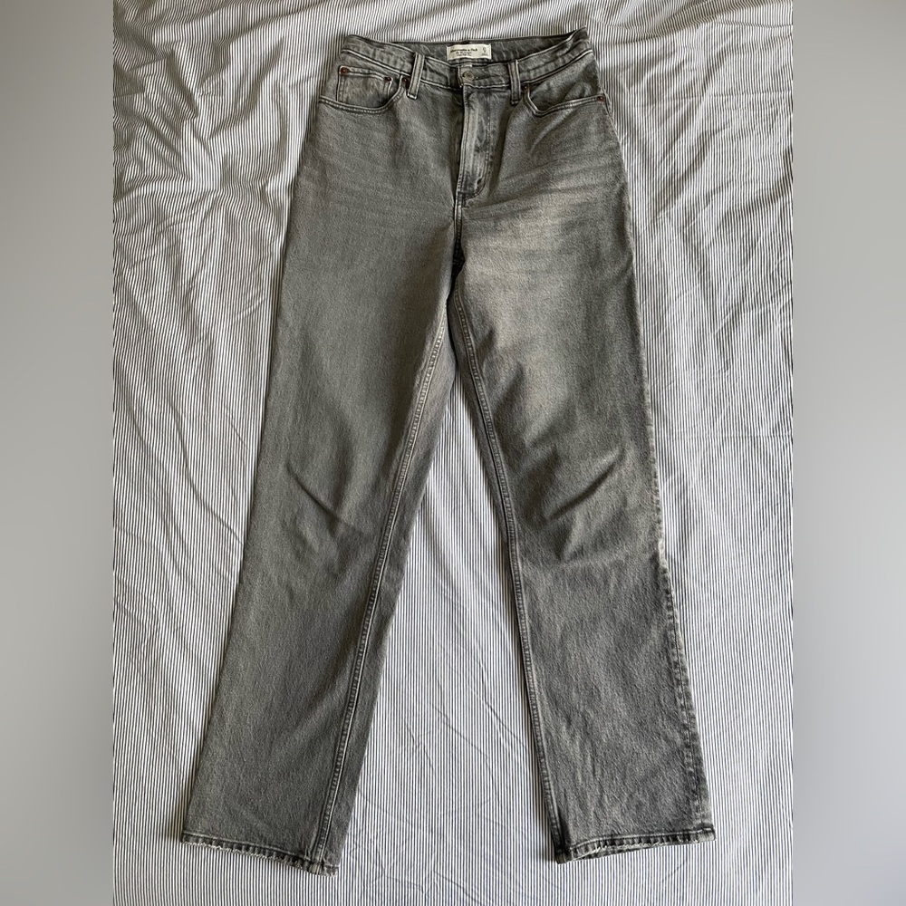 Abercrombie & Fitch Gray High Rise Jeans
